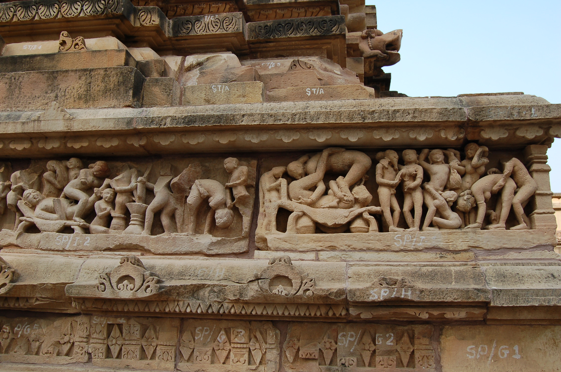 The erotic temples of khajuraho, india